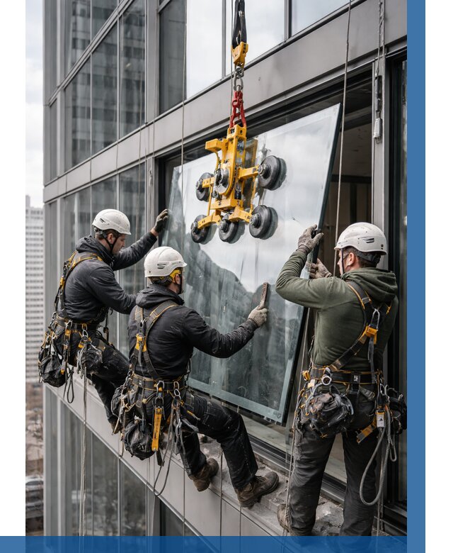 Фасадное остекление зданий под ключ в Горном-Алтайске от 10368 р. | ВЫСОТНИК-Грн