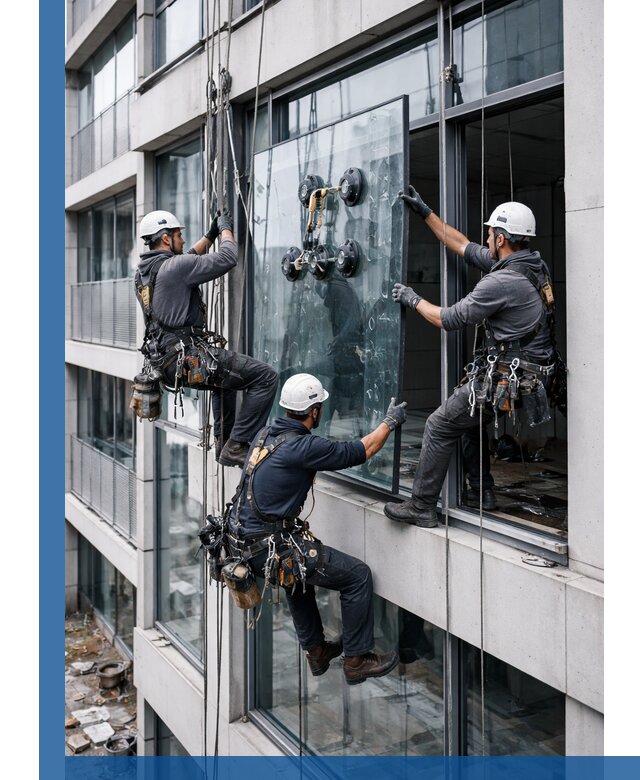 Фасадное остекление и монтаж витражей зданий в Горном-Алтайске под ключ