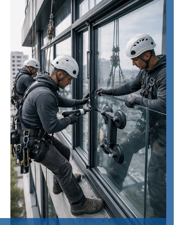 Витражное остекление зданий в Горном-Алтайске от 3629 р. | ВЫСОТНИК-Грн