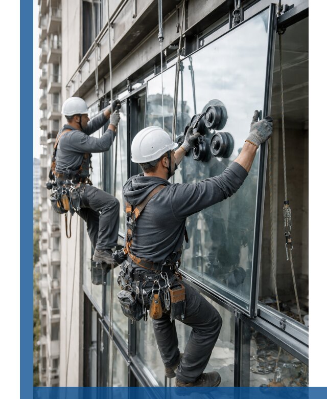 Витражное остекление фасадов и лоджий в Горном-Алтайске под ключ