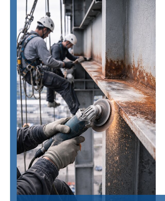 Зачистка металла от ржавчины и подготовка поверхностей в Горном-Алтайске