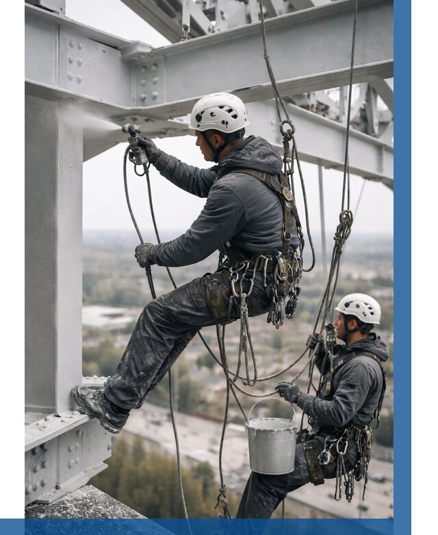 Покраска металлоконструкций на высоте в Горном-Алтайске 363 р |ВЫСОТНИК-Грн