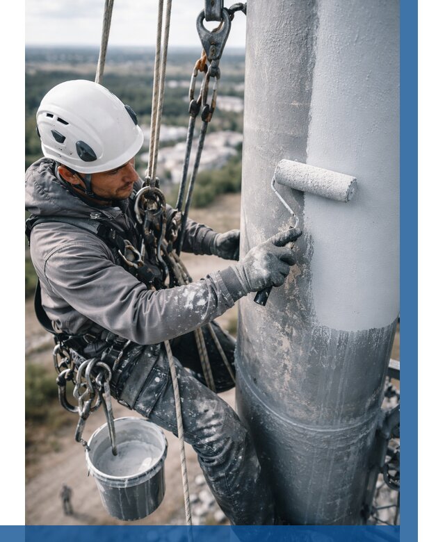 Покраска мачт связи под ключ в Горном-Алтайске от 881 р. | ВЫСОТНИК-Грн
