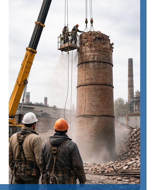 Демонтаж дымовой трубы в Горном-Алтайске от 93312 р. | ВЫСОТНИК-Грн, смета