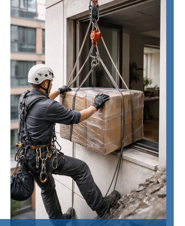 Подъем груза через окно в Горном-Алтайске от 4666 р. | ВЫСОТНИК-Грн