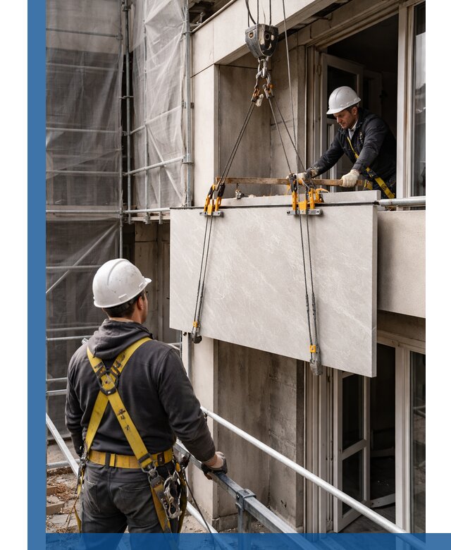 Подъем керамогранита на этаж в Горном-Алтайске грузчиками и техникой