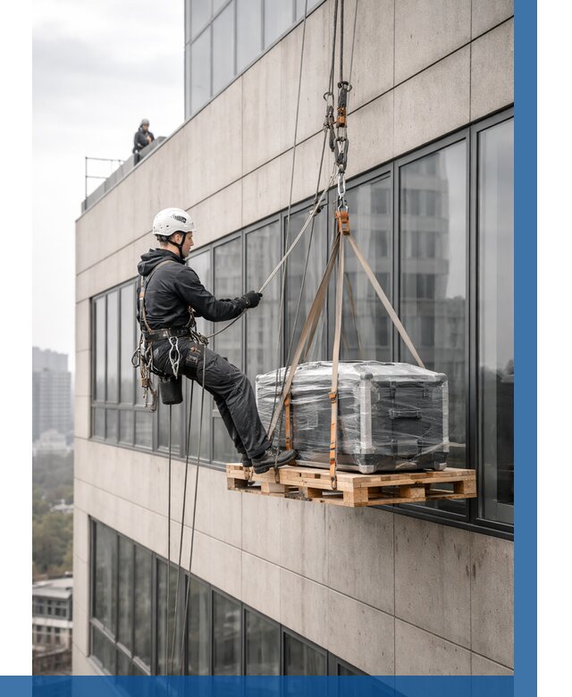 Спуск груза по фасаду в Горном-Алтайске от 3629 р. | ВЫСОТНИК-Грн