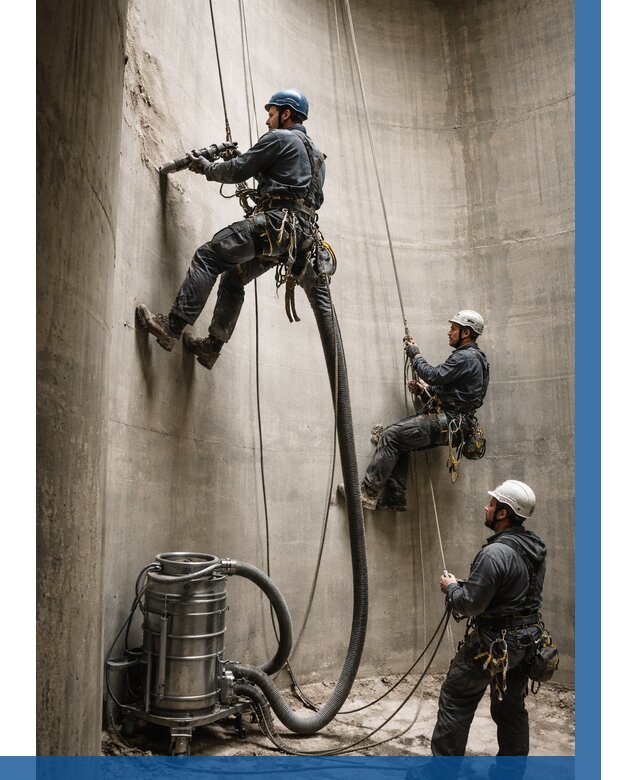 Зачистка силосов в Горном-Алтайске от 4666 р. Договор и смета ВЫСОТНИК-Грн