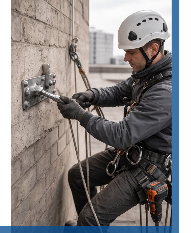 Установка анкерных точек в Горном-Алтайске от 3629 р. | ВЫСОТНИК-Грн