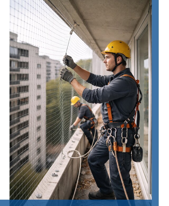 Монтаж сетки от птиц в Горном-Алтайске от 4666 р. | ВЫСОТНИК-Грн