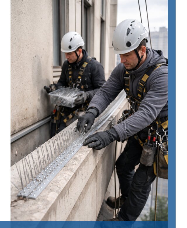 Установка шипов от птиц в Горном-Алтайске от 881 р. | ВЫСОТНИК-Грн